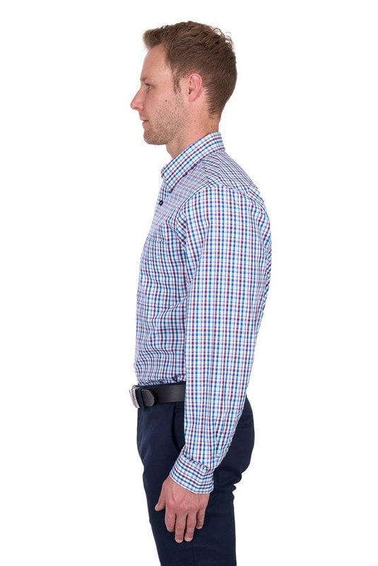 Thomas Cook Mens Joseph Check 1-Pocket Long Sleeve Shirt