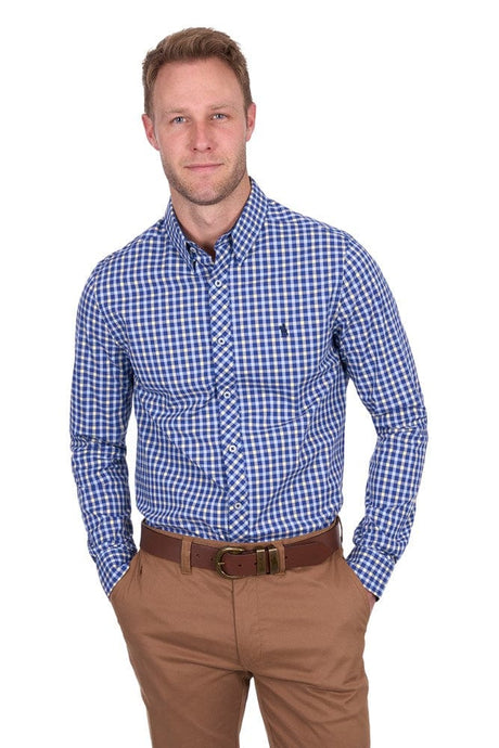 Thomas Cook Mens James Check Tailored Long Sleeve Shirt