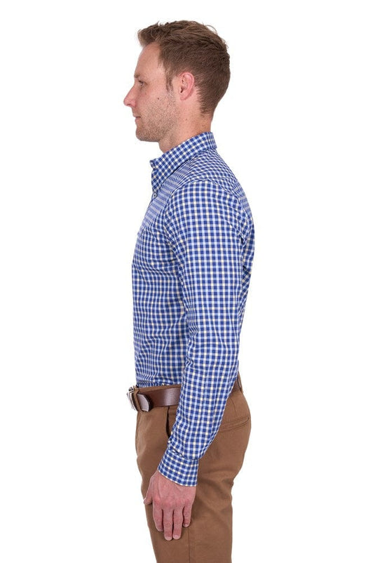 Thomas Cook Mens James Check Tailored Long Sleeve Shirt