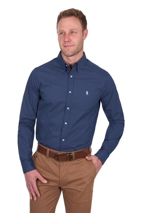 Thomas Cook Mens David Check Tailored Long Sleeve Shirt