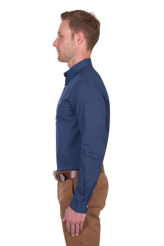 Thomas Cook Mens David Check Tailored Long Sleeve Shirt