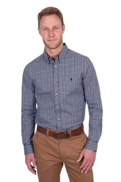 Thomas Cook Mens Jason Check Tailored Long Sleeve Shirt