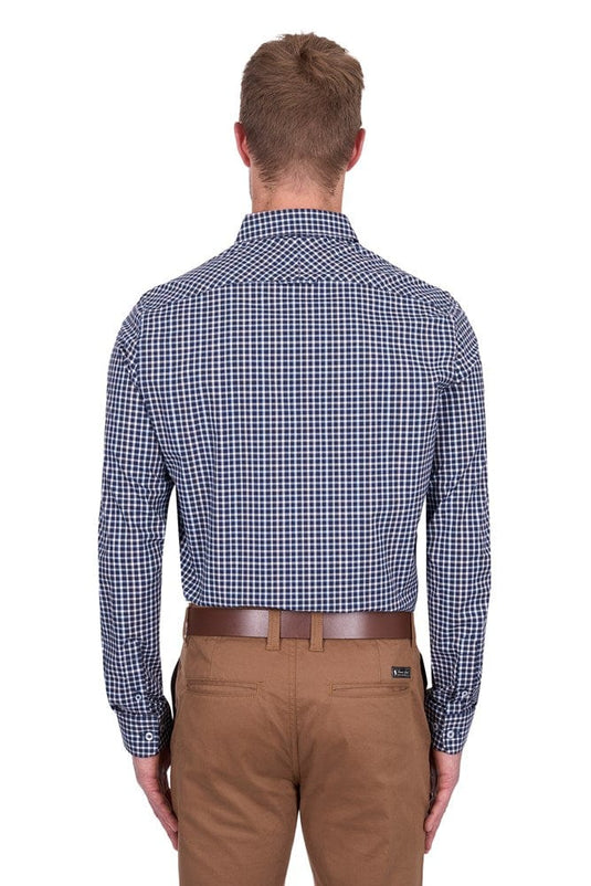Thomas Cook Mens Jason Check Tailored Long Sleeve Shirt