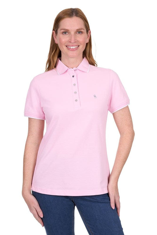 Thomas Cook Womens Michelle Short Sleeve Polo - Pale Pink