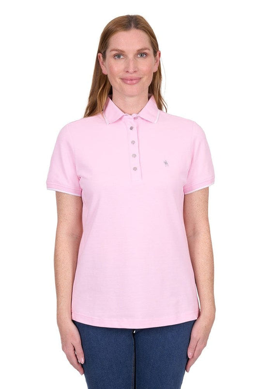 Thomas Cook Womens Michelle Short Sleeve Polo - Pale Pink