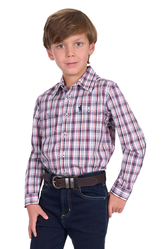 Thomas Cook Boys Jeff 2-Pocket Long Sleeve Shirt