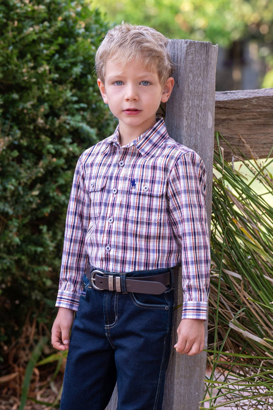 Thomas Cook Boys Jeff 2-Pocket Long Sleeve Shirt
