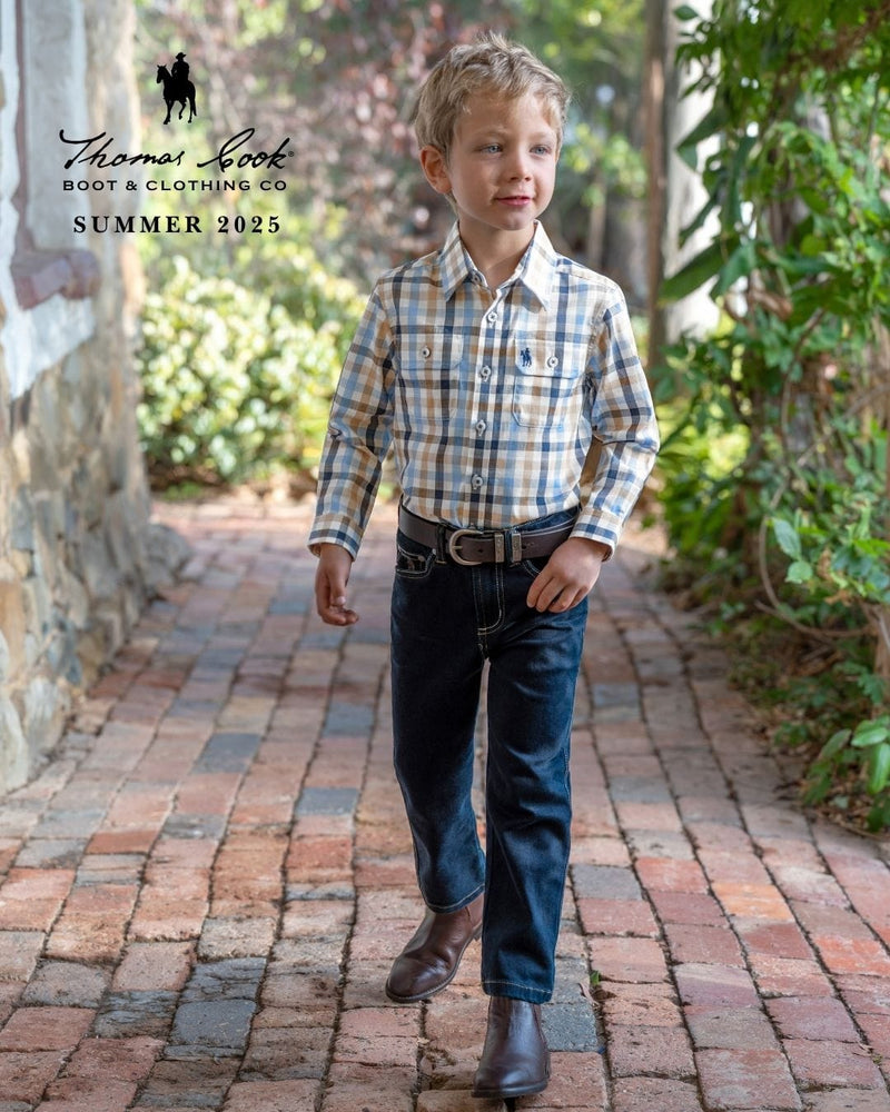 Load image into Gallery viewer, Thomas Cook Boys Jesse 2-Pocket Long Sleeve Shirt

