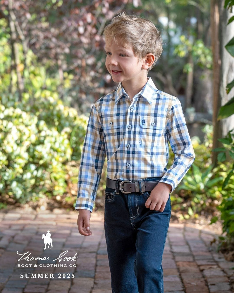 Load image into Gallery viewer, Thomas Cook Boys Jesse 2-Pocket Long Sleeve Shirt

