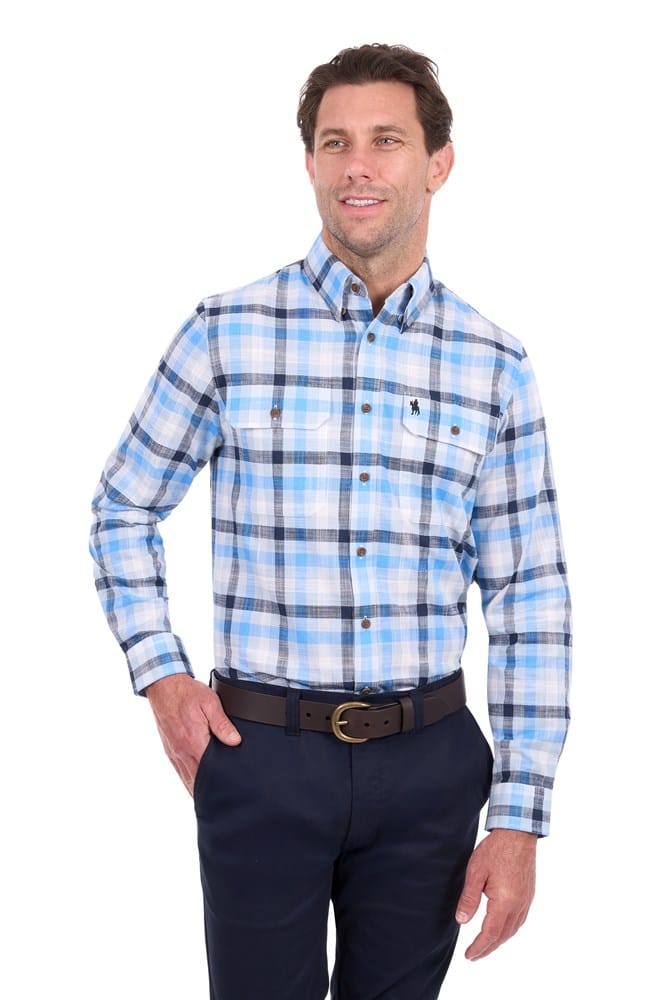 Load image into Gallery viewer, Thomas Cook Mens Jacob 2 Pocket Long Sleeve Shirt
