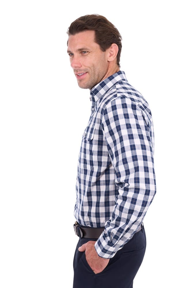Load image into Gallery viewer, Thomas Cook Mens Ezra 2 Pocket Long Sleeve Shirt
