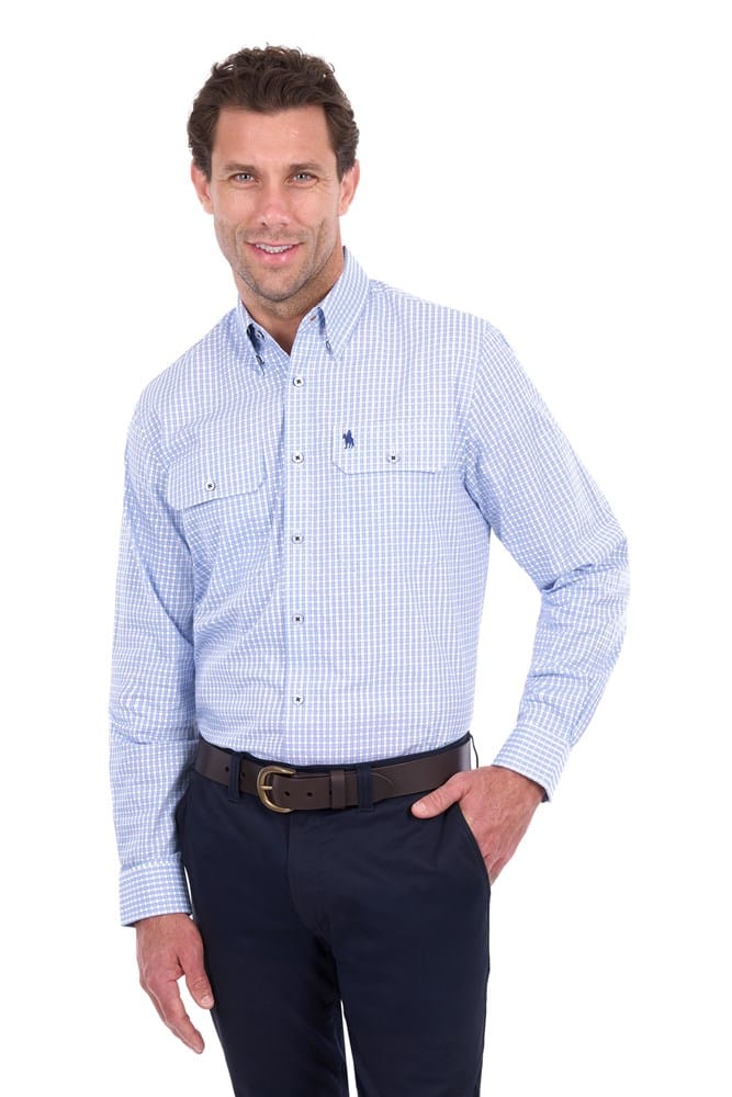 Load image into Gallery viewer, Thomas Cook Mens Isaac 2 Pocket Long Sleeve Shirt
