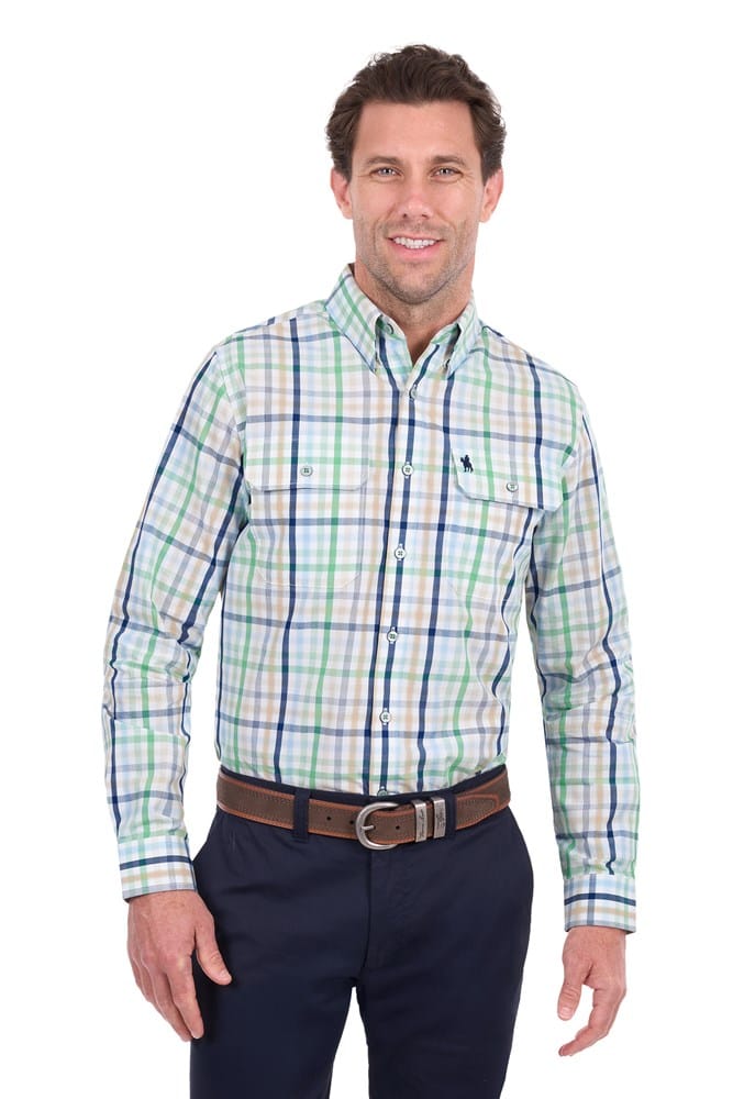 Load image into Gallery viewer, Thomas Cook Mens Louie 2 Pocket Long Sleeve Shirt
