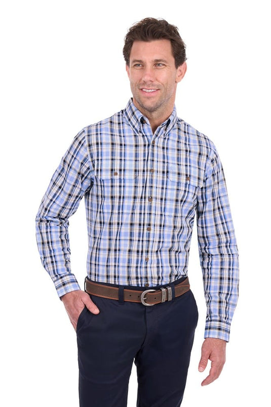 Thomas Cook Mens Roman 2 Pocket Long Sleeve Shirt