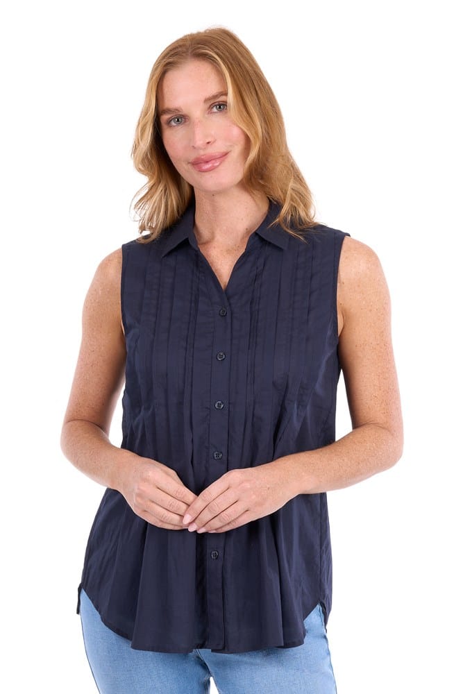 Load image into Gallery viewer, Thomas Cook Womens Pearl Sleeveless Shirt
