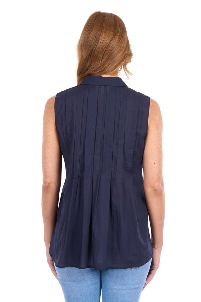 Load image into Gallery viewer, Thomas Cook Womens Pearl Sleeveless Shirt
