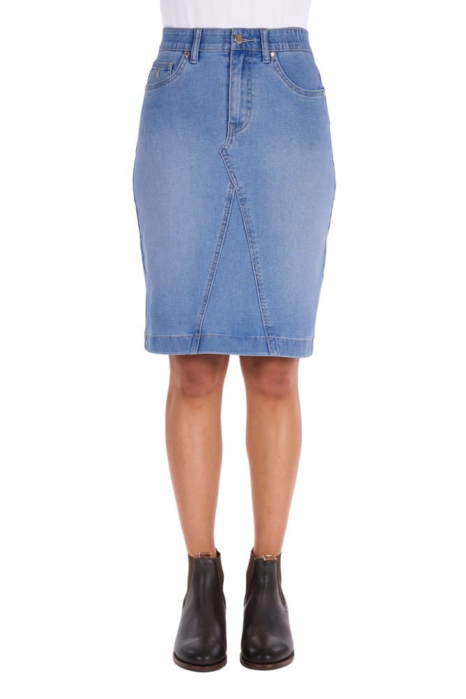 Load image into Gallery viewer, Thomas Cook Womens Ebony Denim Skirt
