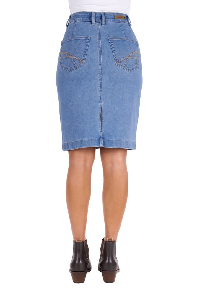 Load image into Gallery viewer, Thomas Cook Womens Ebony Denim Skirt
