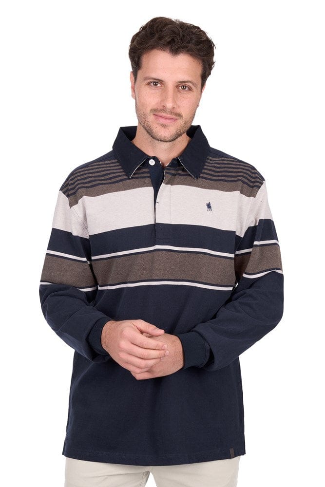 Load image into Gallery viewer, Thomas Cook Mens Bryan Stripe Rugby
