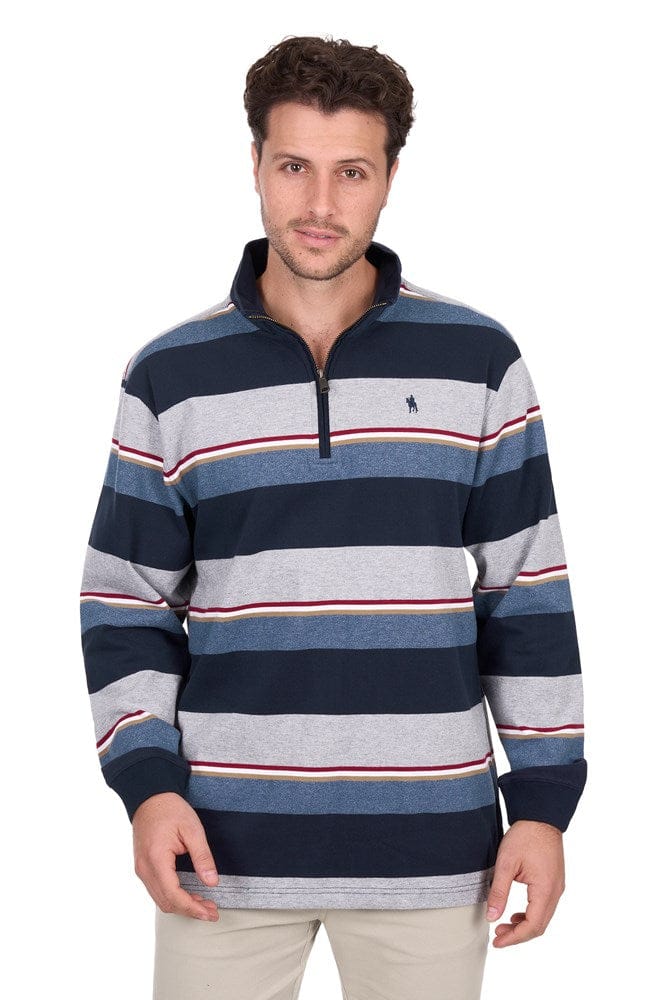 Load image into Gallery viewer, Thomas Cook Mens Nathan 1/4 Zip Rugby
