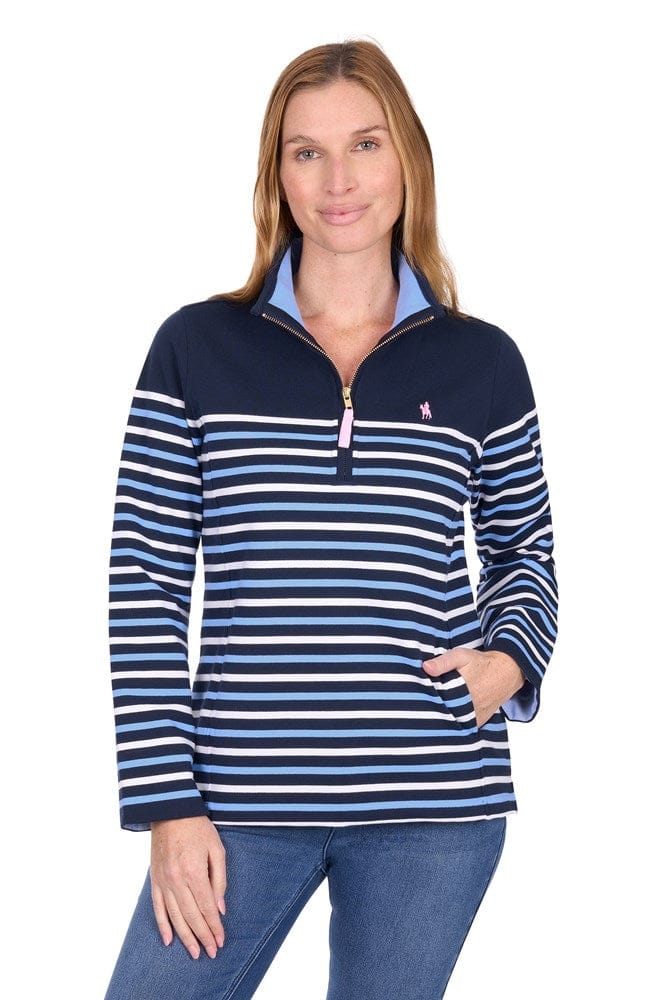 Load image into Gallery viewer, Thomas Cook Womens Lexi 1/4 Zip Rugby
