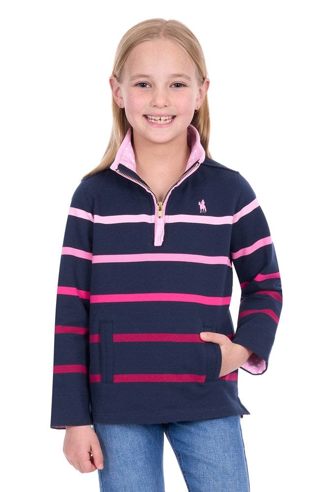 Load image into Gallery viewer, Thomas Cook Girls Gemma 1/4 Zip Rugby
