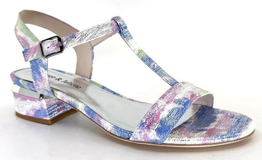 Django & Juliette Womens Taner Sandal - Blue & Pink