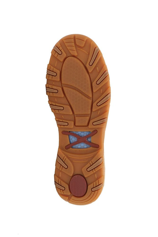 Twisted X Womens Leaf CellStretch Mocs Slip On - Brown/Bronze