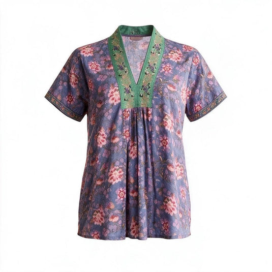 Ibisa Womens Top - Ocean