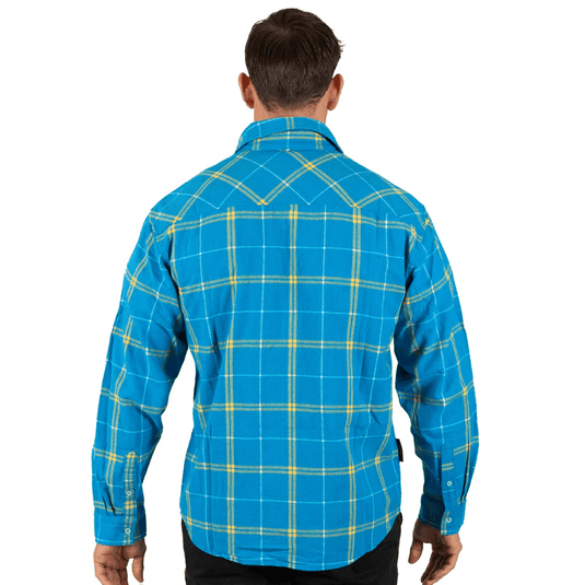 NRL Mens 'Mustang' Flannel Shirt - Titans