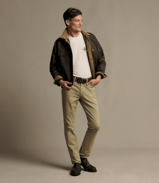 R.M. Williams Mens Loxton 5 Pocket Jean - Khaki