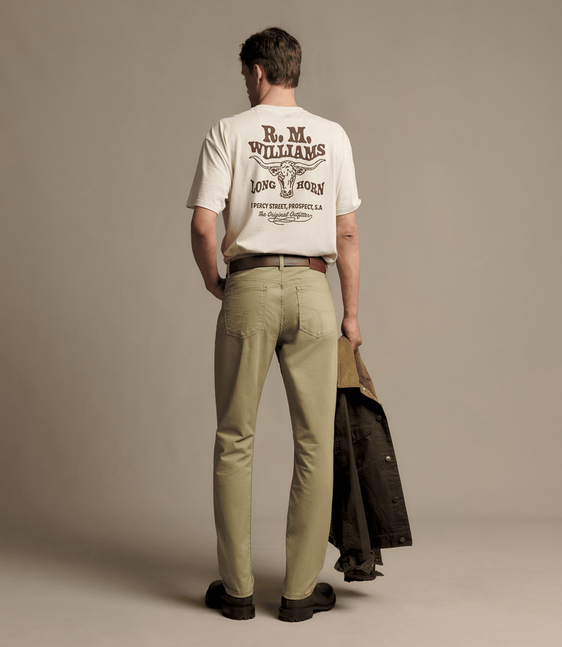 Load image into Gallery viewer, R.M. Williams Mens Loxton 5 Pocket Jean - Khaki
