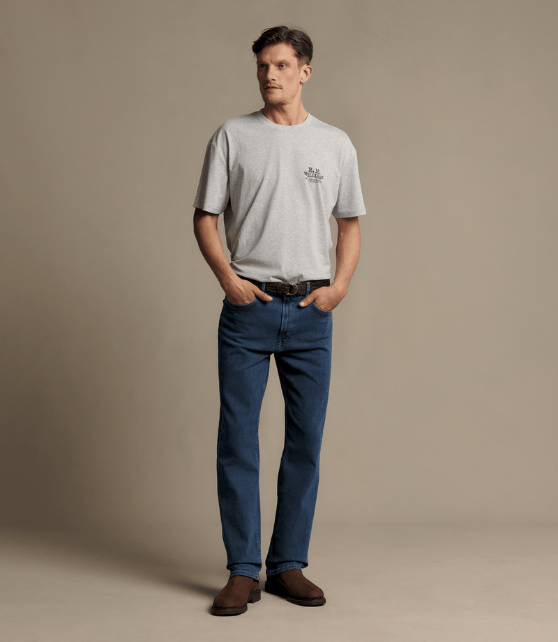 Load image into Gallery viewer, R.M. Williams Mens Ramco Stretch Jean - Marine Blue
