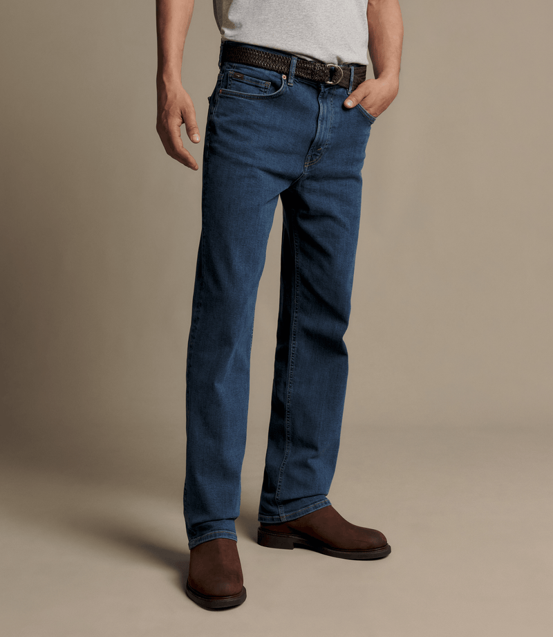 Load image into Gallery viewer, R.M. Williams Mens Ramco Stretch Jean - Marine Blue
