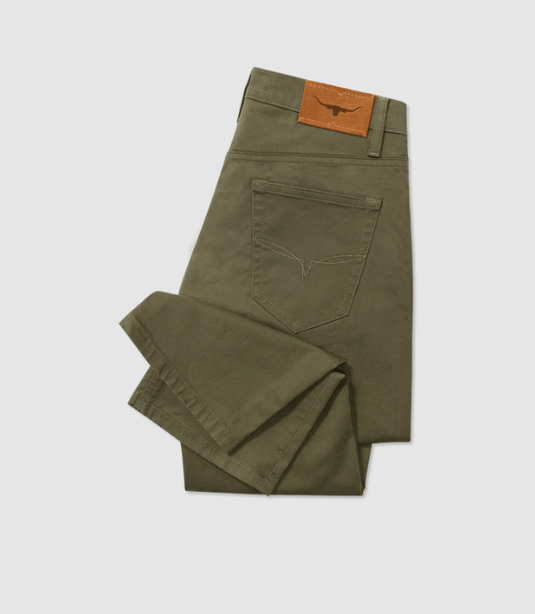 R.M. Williams Mens Ramco Jeans - Olive