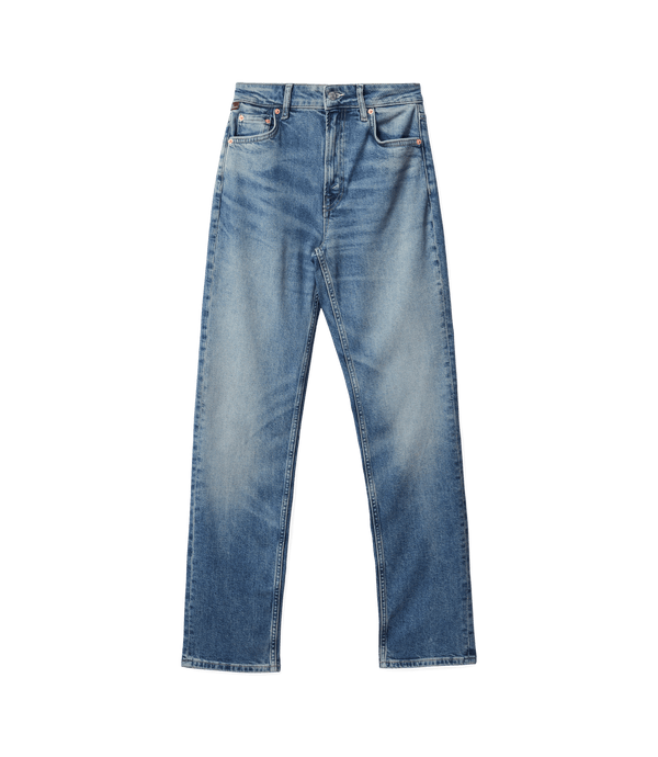 R.M. Williams Womens Maren Slim Straight Jean - Roughout Indigo