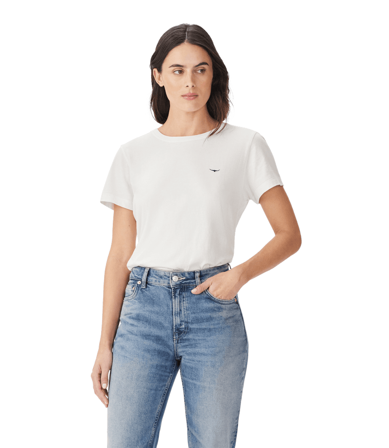Load image into Gallery viewer, R.M. Williams Womens Maren Slim Straight Jean - Roughout Indigo
