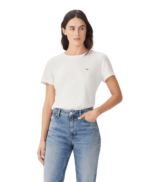 R.M. Williams Womens Maren Slim Straight Jean - Roughout Indigo