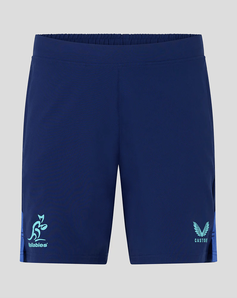 Load image into Gallery viewer, Castore Wallabies Performace Woven Shorts - Beacon Blue/Dazzling Blue
