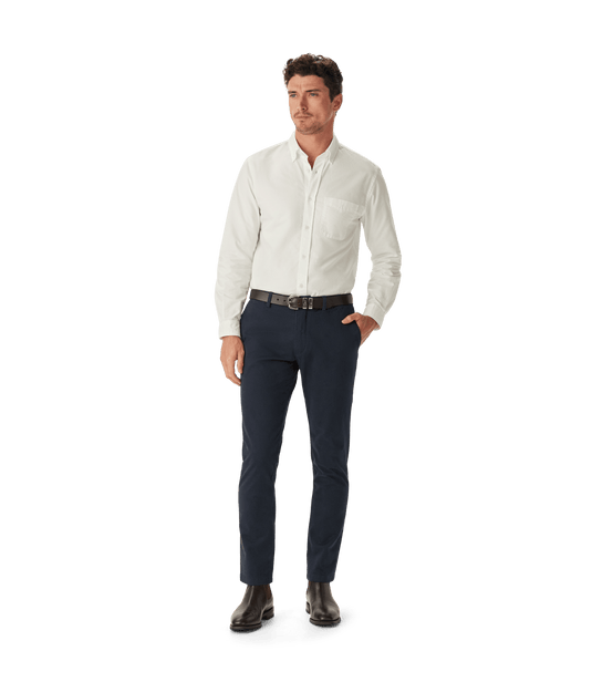 R.M. Williams Mens Coolac Stretch Cotton Chino - Navy