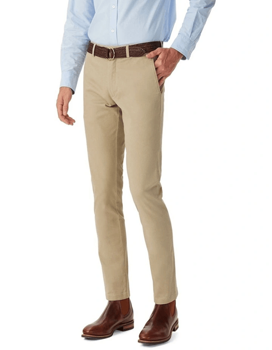 Load image into Gallery viewer, R.M. Williams Mens Coolac Stretch Cotton Chino - Buckskin
