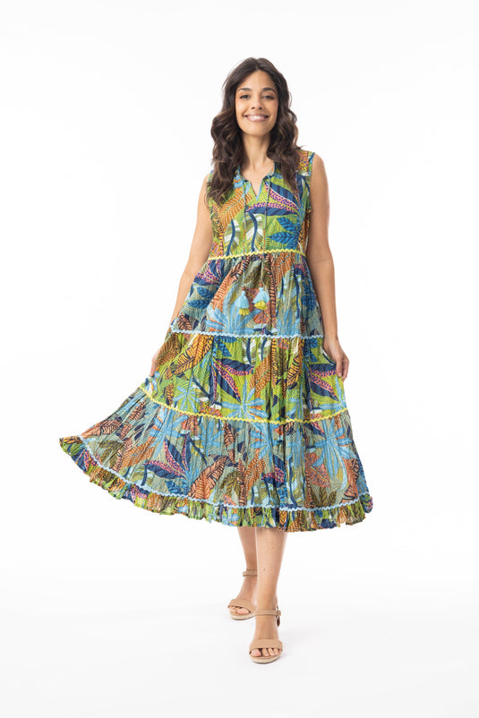 Orientique Womens Tayrona Dress Layers Sleeveless