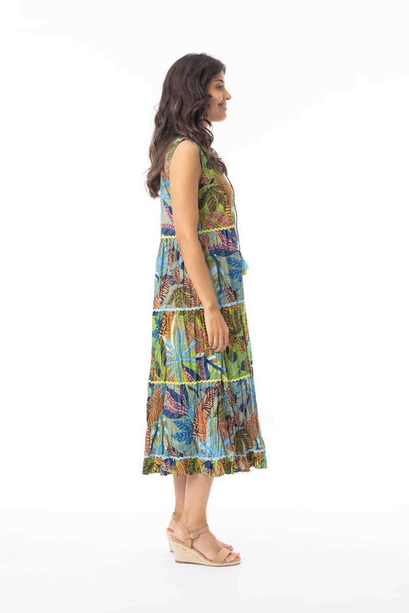 Load image into Gallery viewer, Orientique Womens Tayrona Dress Layers Sleeveless
