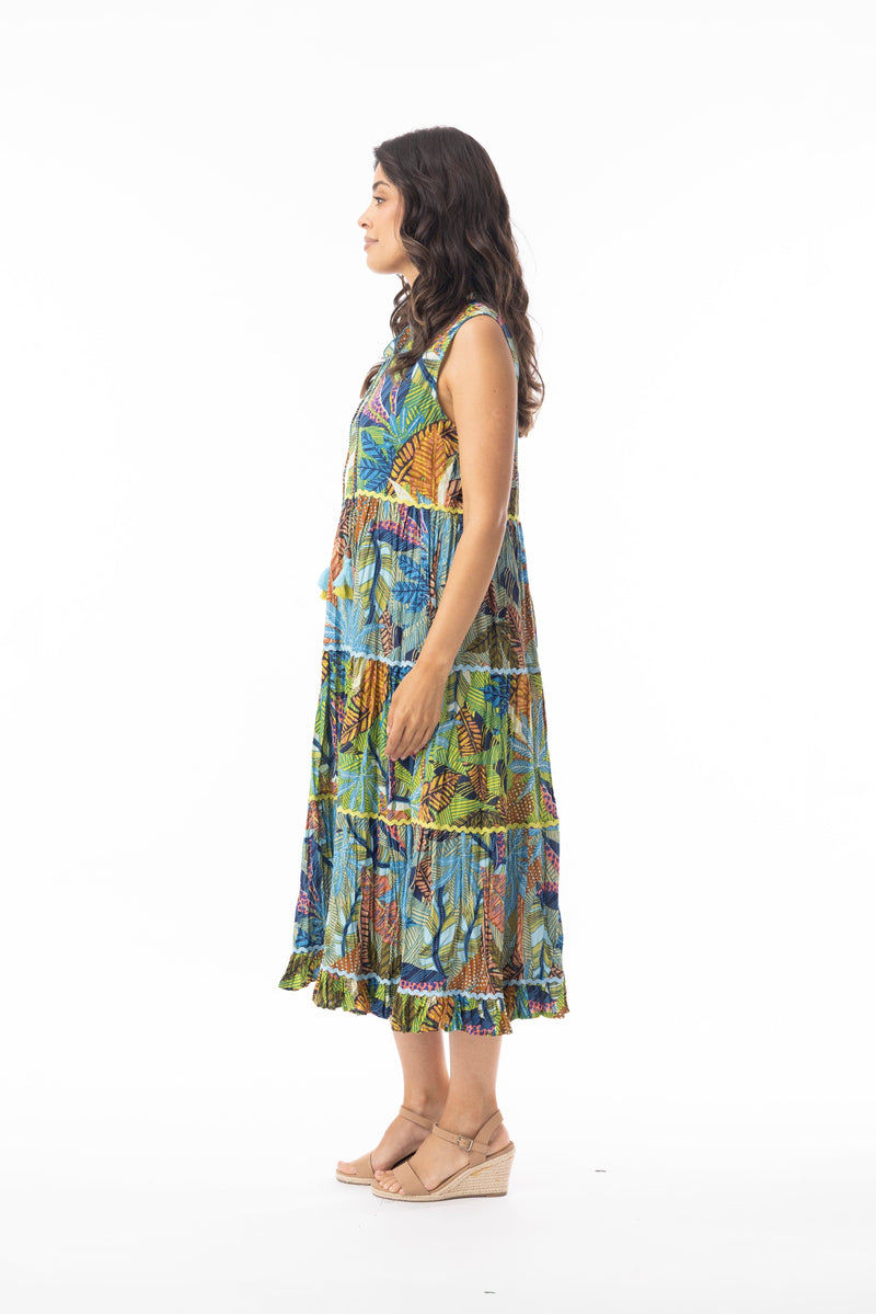 Load image into Gallery viewer, Orientique Womens Tayrona Dress Layers Sleeveless
