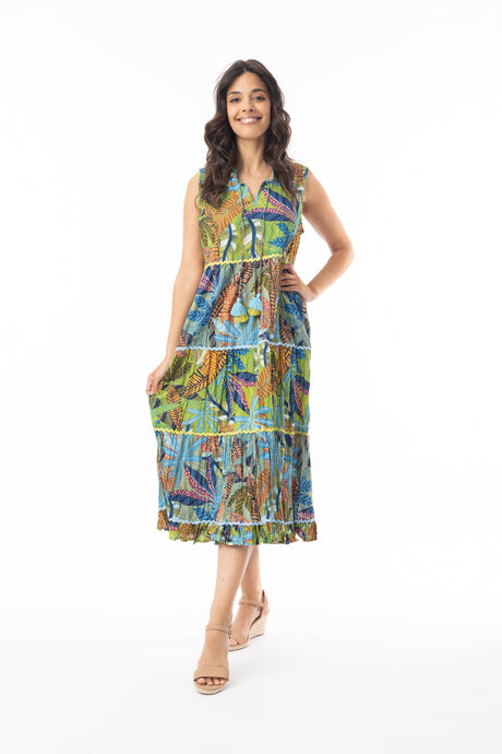 Orientique Womens Tayrona Dress Layers Sleeveless