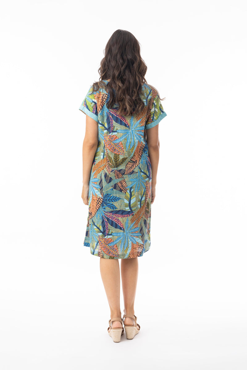 Load image into Gallery viewer, Orientique Womens Tayrona Dress Patch Short Sleeve
