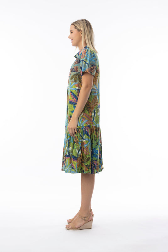 Orientique Womens Tayrona Dress Patch Collar