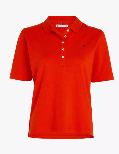 Tommy Hilfiger Womens 1985 Regular Pique Short Sleeve Polo