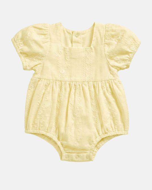 Toshi Baby Romper Florence Lemon