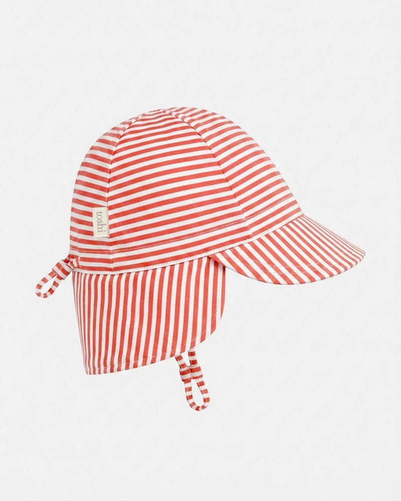 Load image into Gallery viewer, Toshi Baby Flap Cap Mini - Lobster
